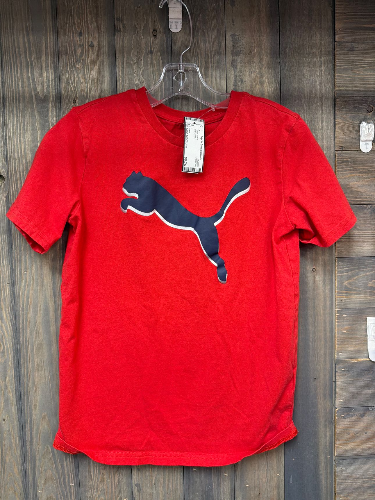 Boy's Size Medium Puma Red Short Sleve