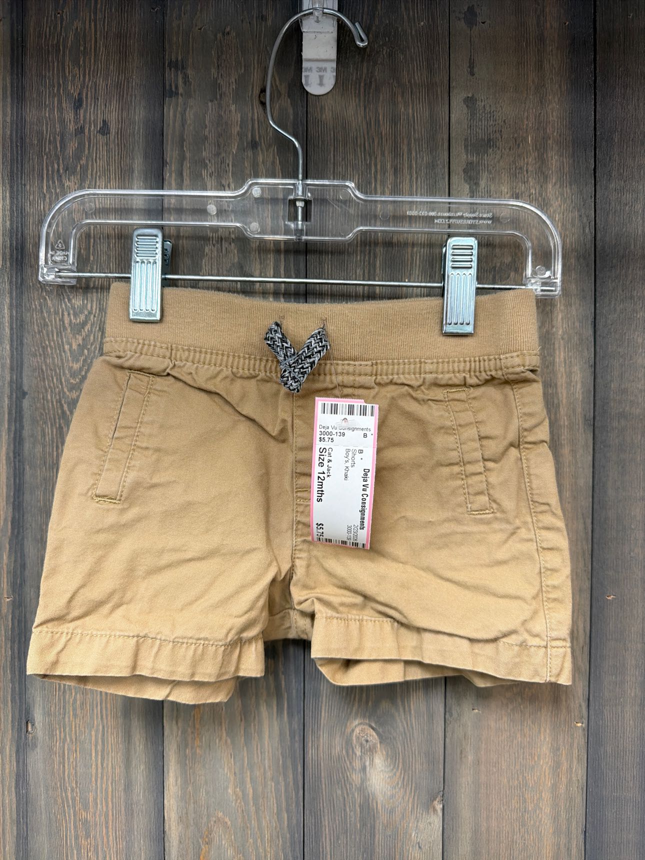 Boy's Size 12mths Cat & Jack Khaki Shorts