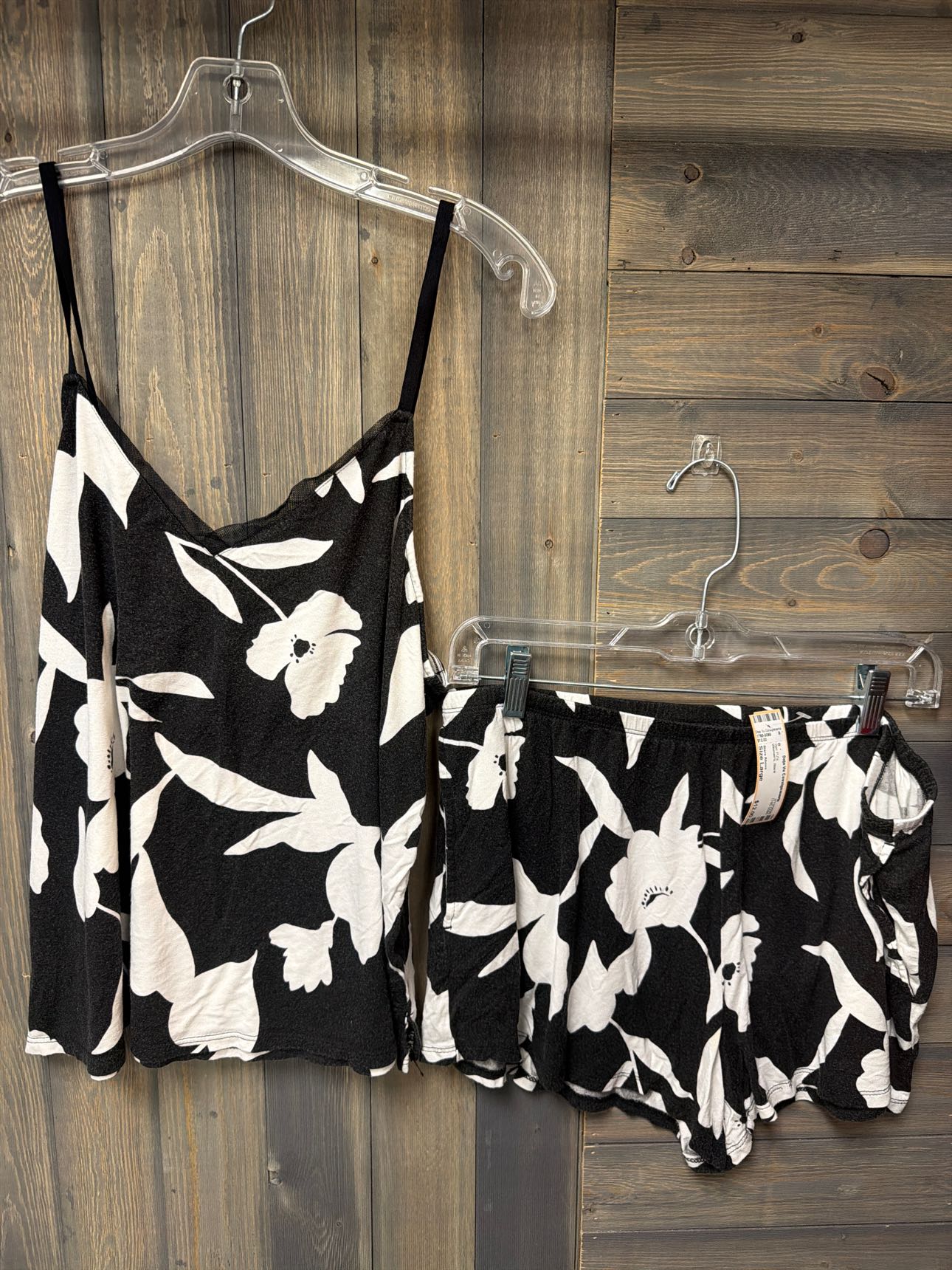Women's Size Large Stars Above Black 2pc PJ's