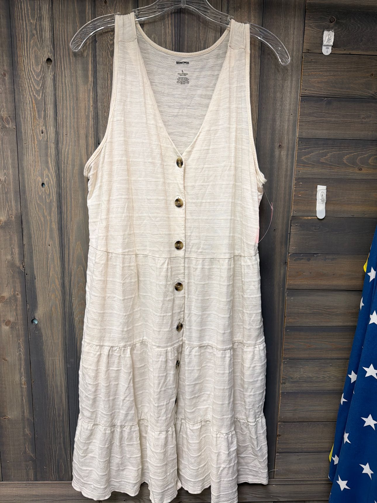 Women's Size Large Sonoma Off White Dress