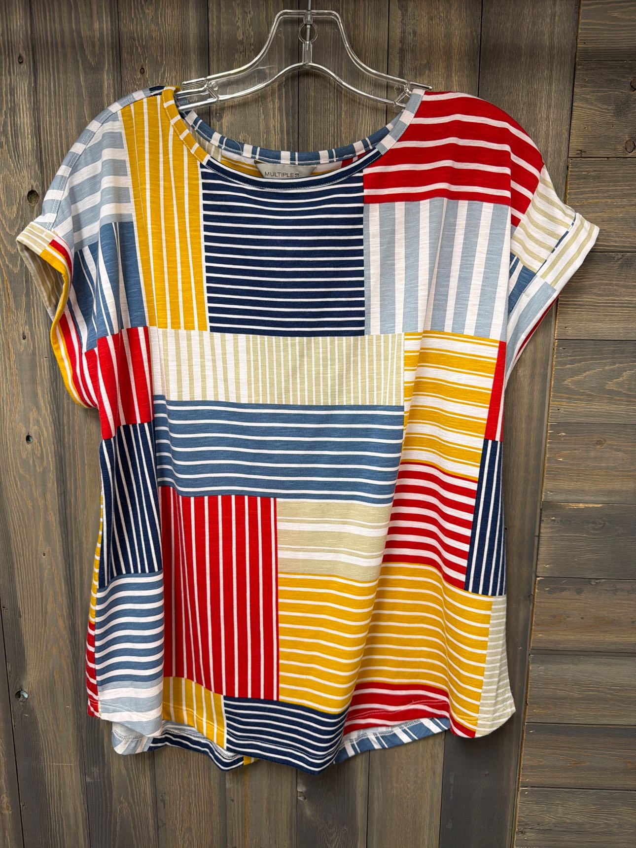 Women's Size Medium Multiples Mustard Top