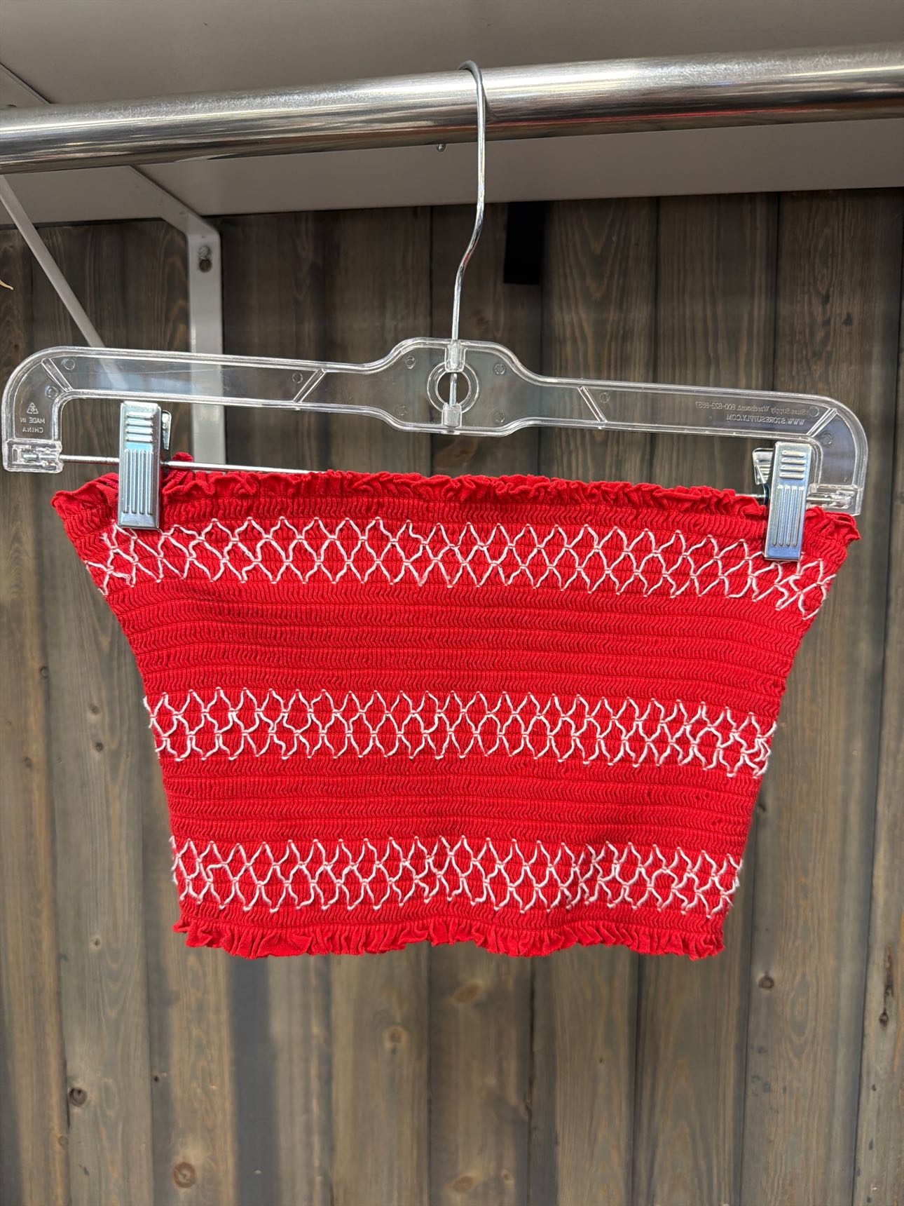 Junior's Size Medium Garage Red Tops