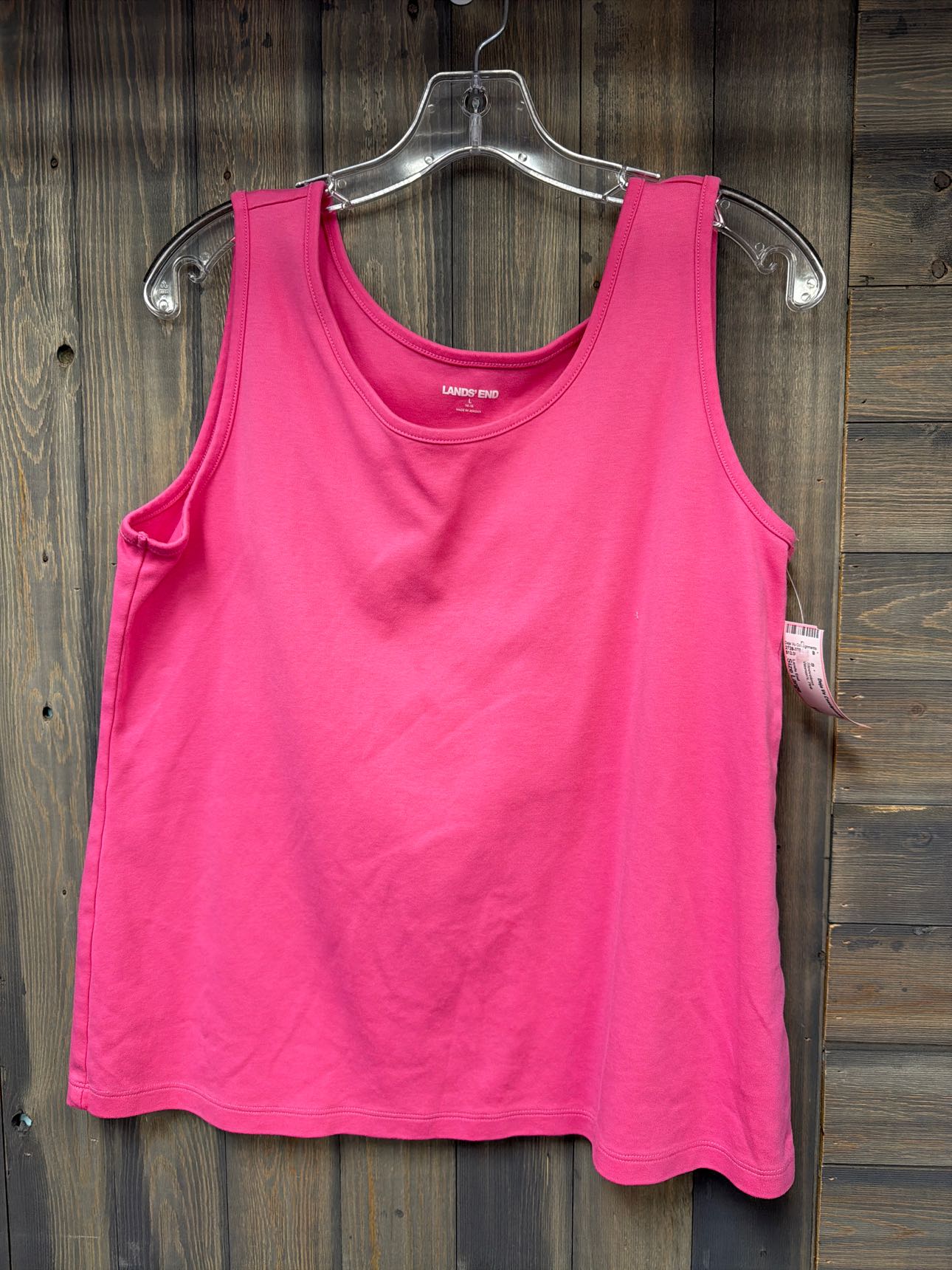 Women's Size Large Lands End Pink Sleeveless