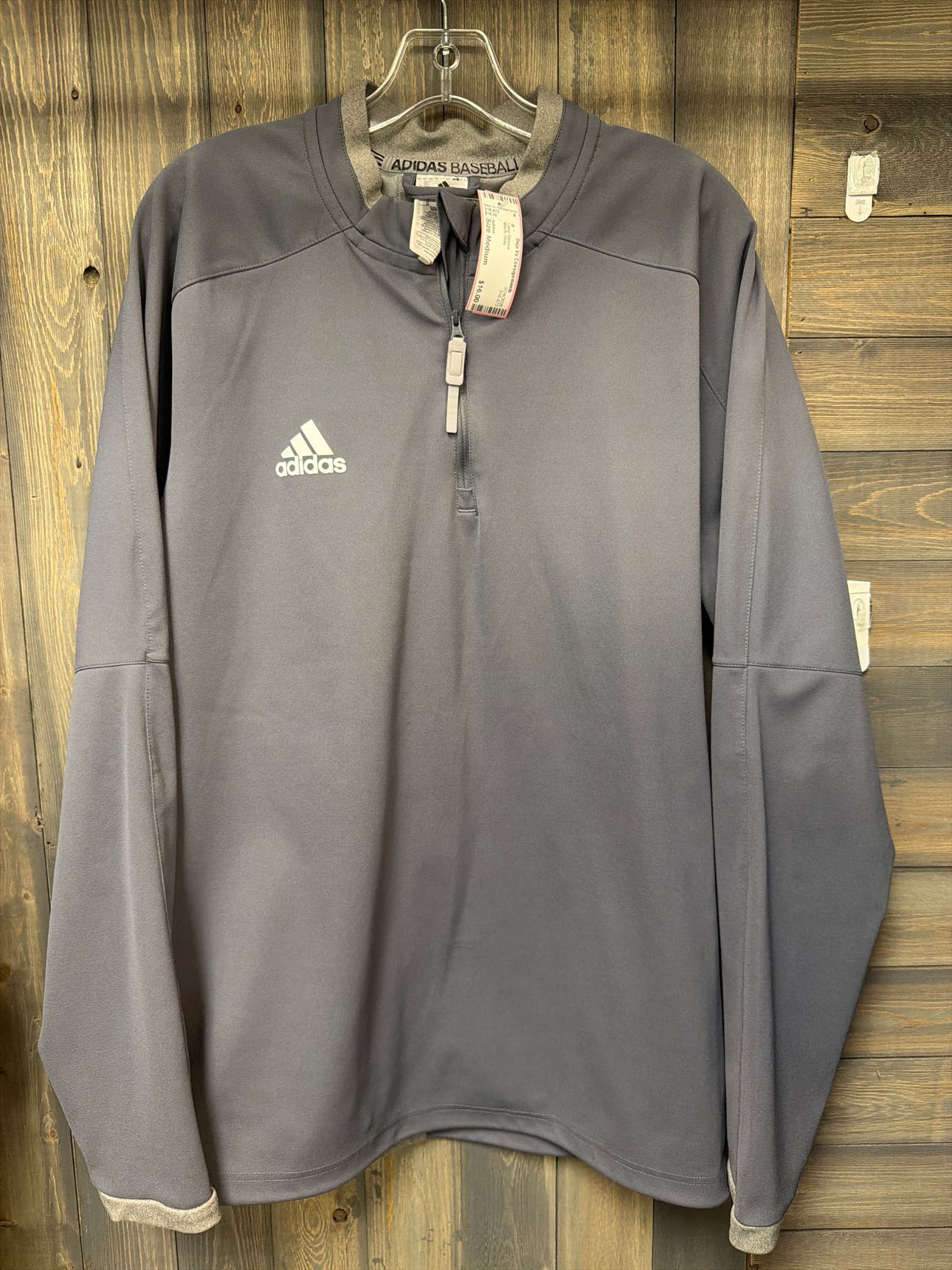 Men's Size Medium Adidas Gray Long Sleeve