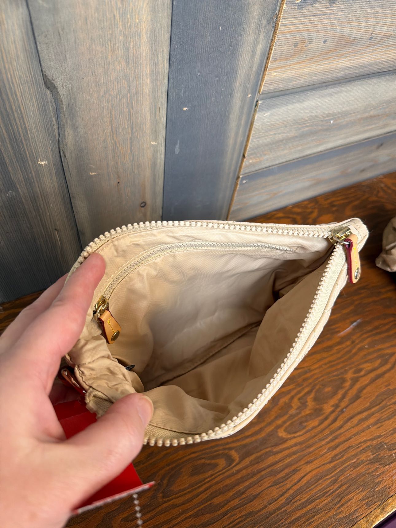 Women's Size X MZ Wallace Cream Clutch