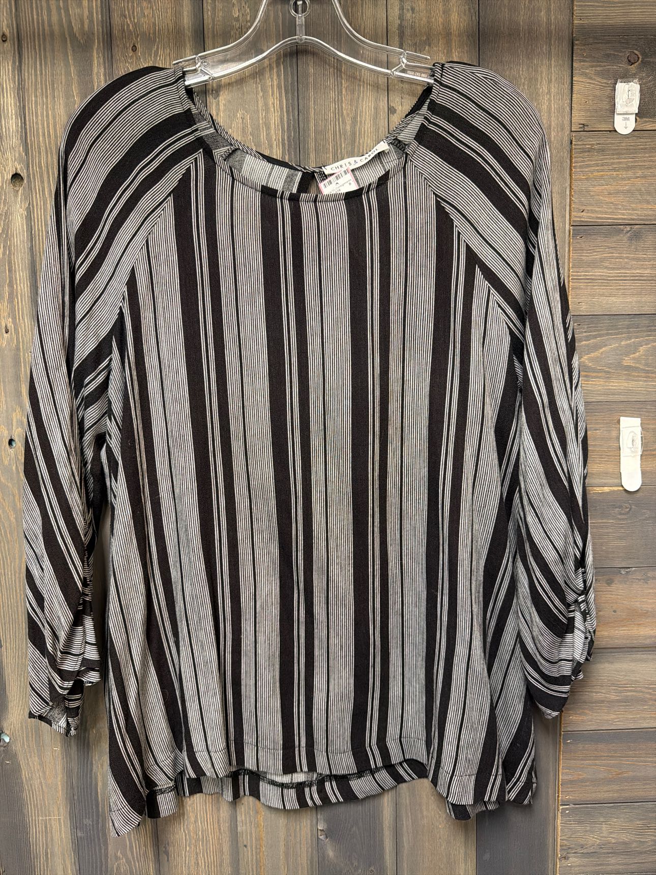 Women's Size Small Chris & Carol Black Top