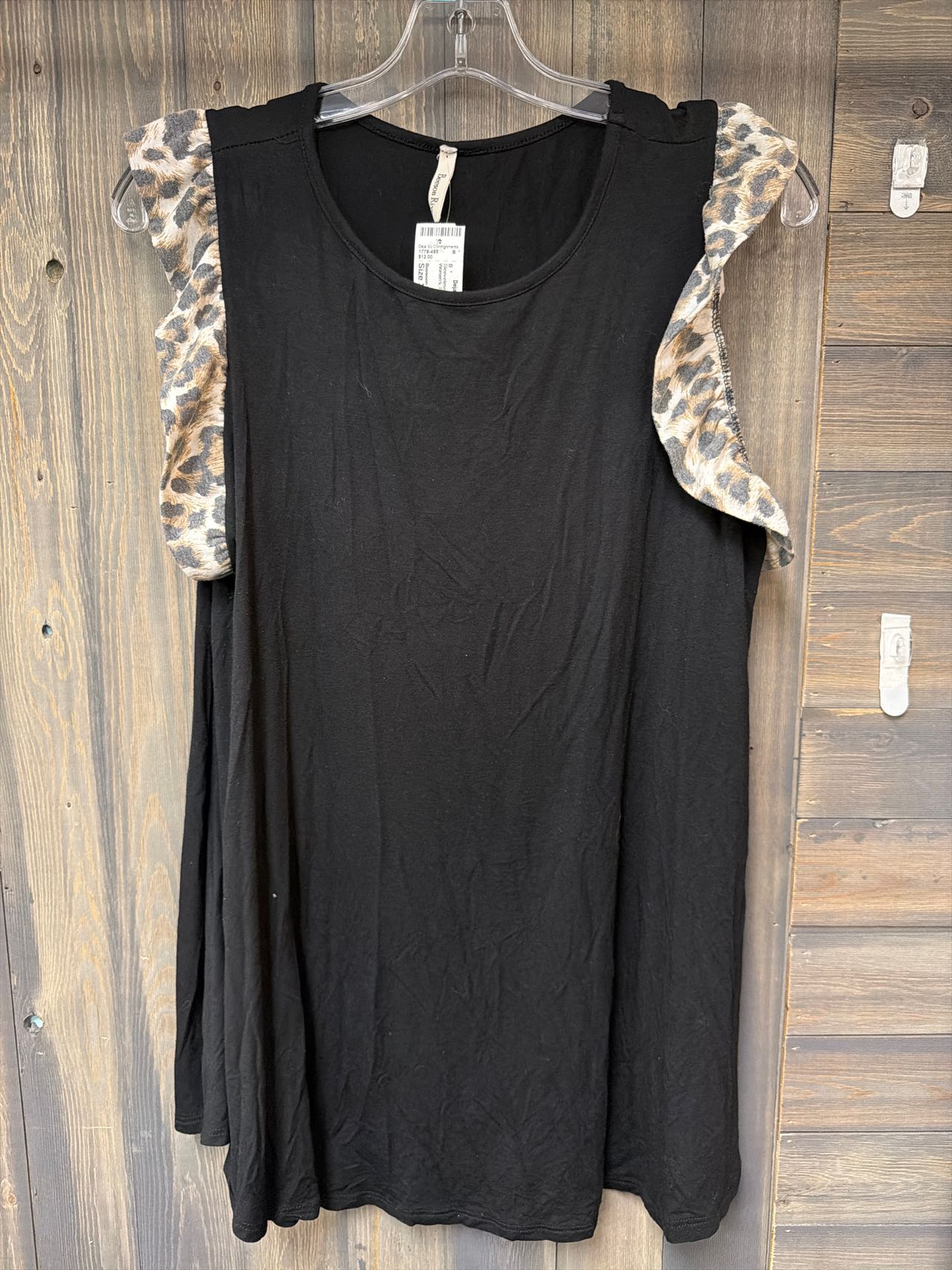 Women's Size XL Beesoon River Black Sleeveless