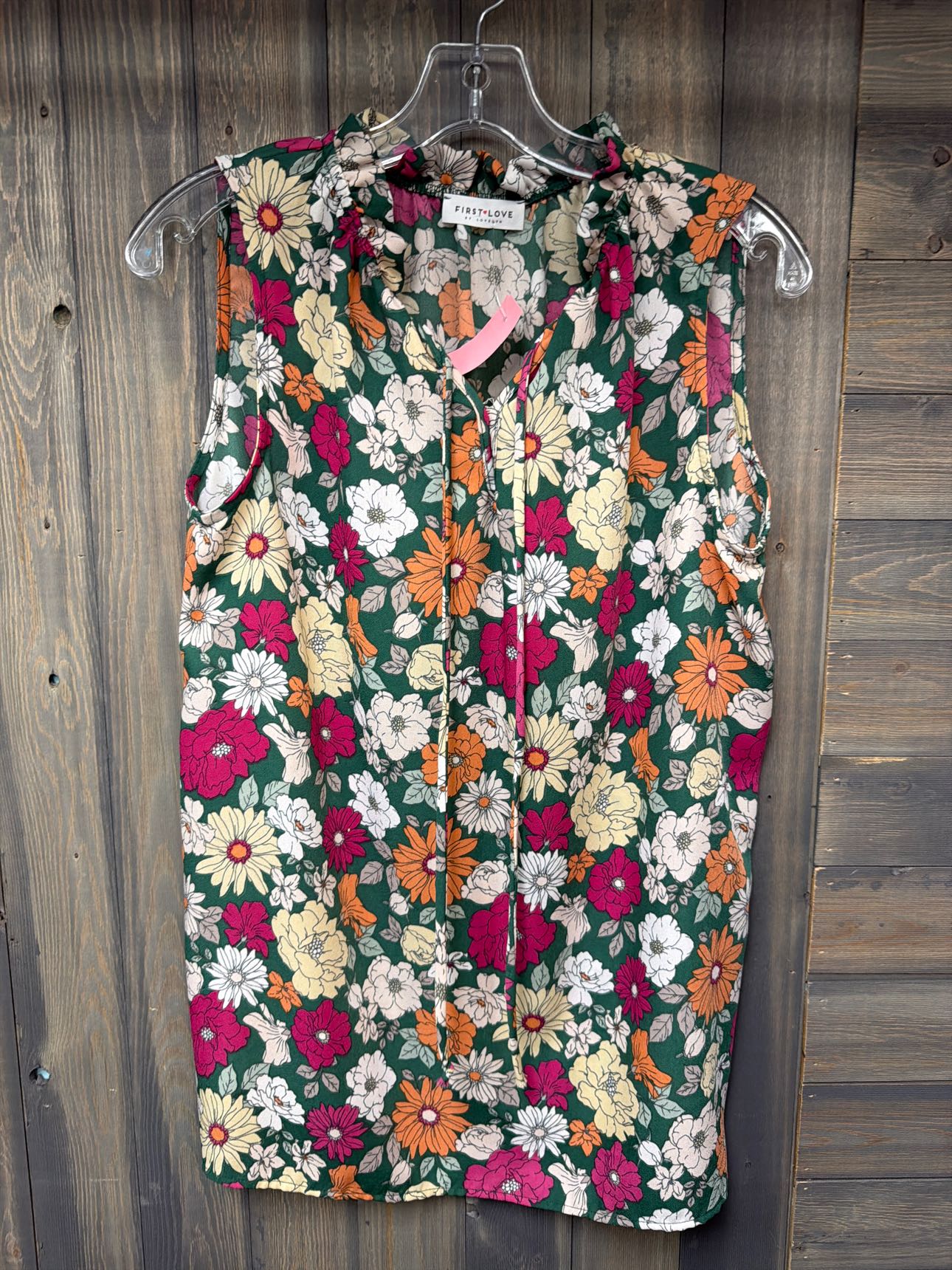 Women's Size Small First Love Green Sleeveless