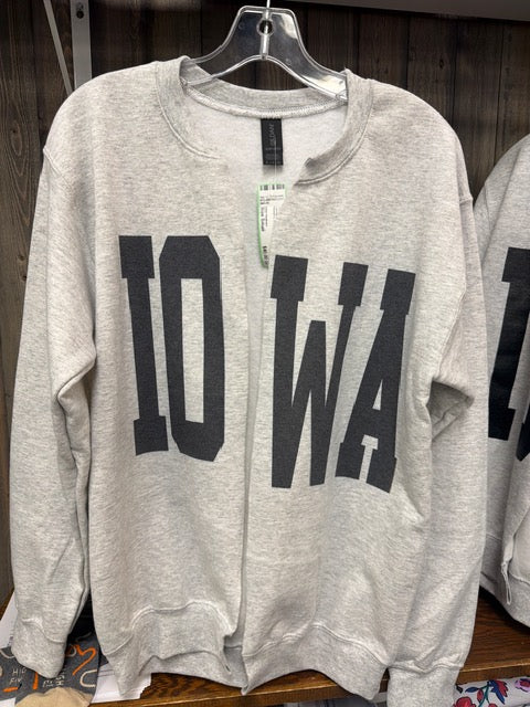 Women's Size Small Iowa Hawkeye Gray Sweatshirt