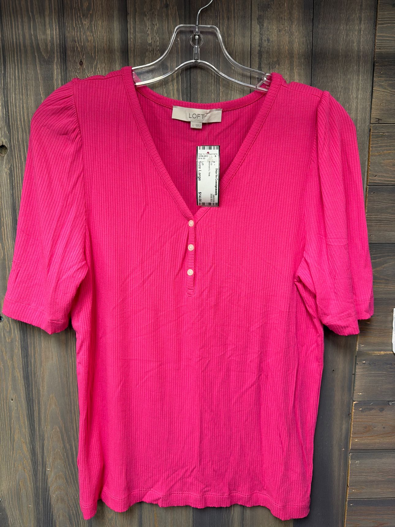 Women's Size Large Loft Pink Top