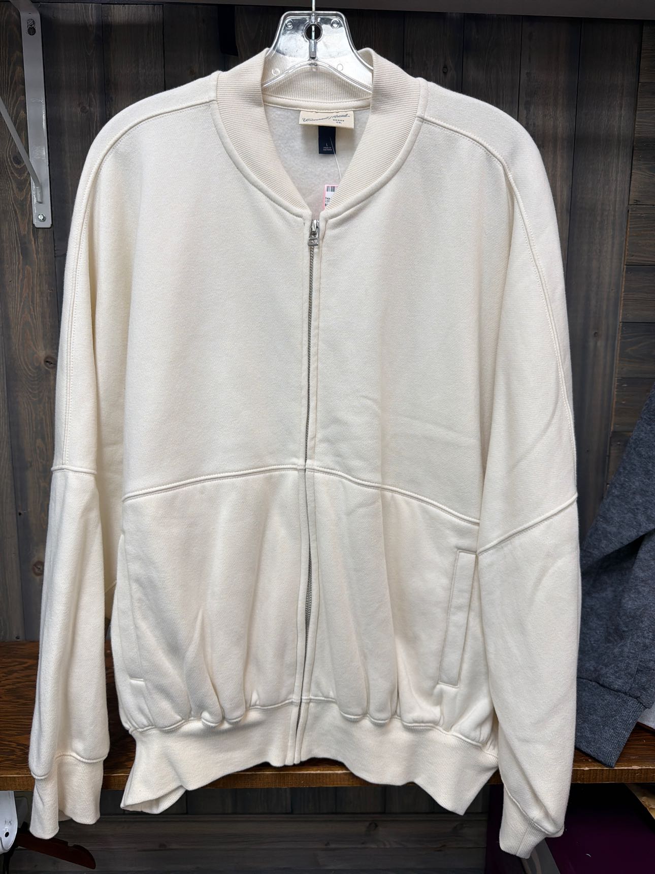 Women's Size Large Universal Thread Off White Sweatshirt Jacket