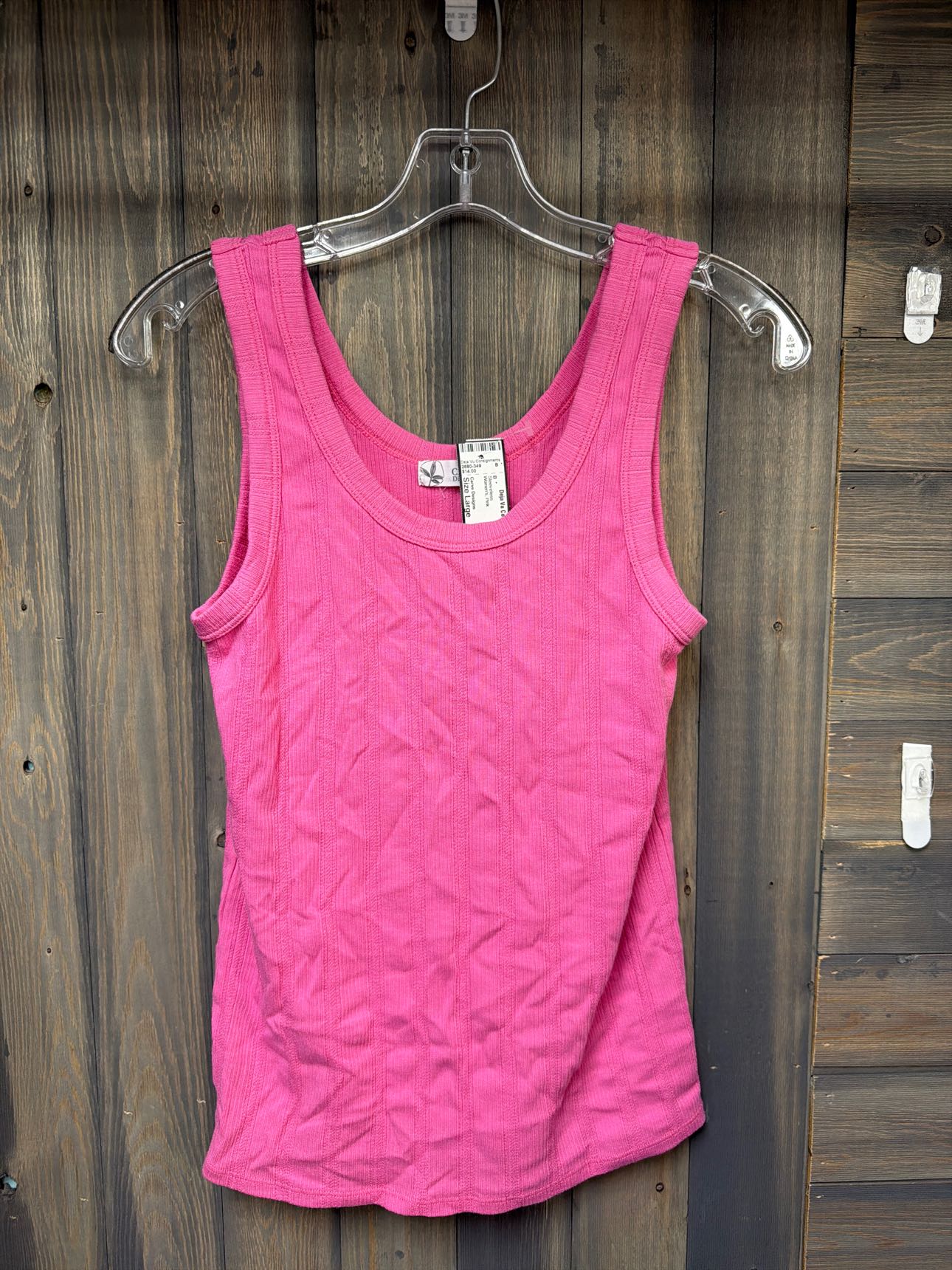 Women's Size Large Carve Designs Pink Sleeveless