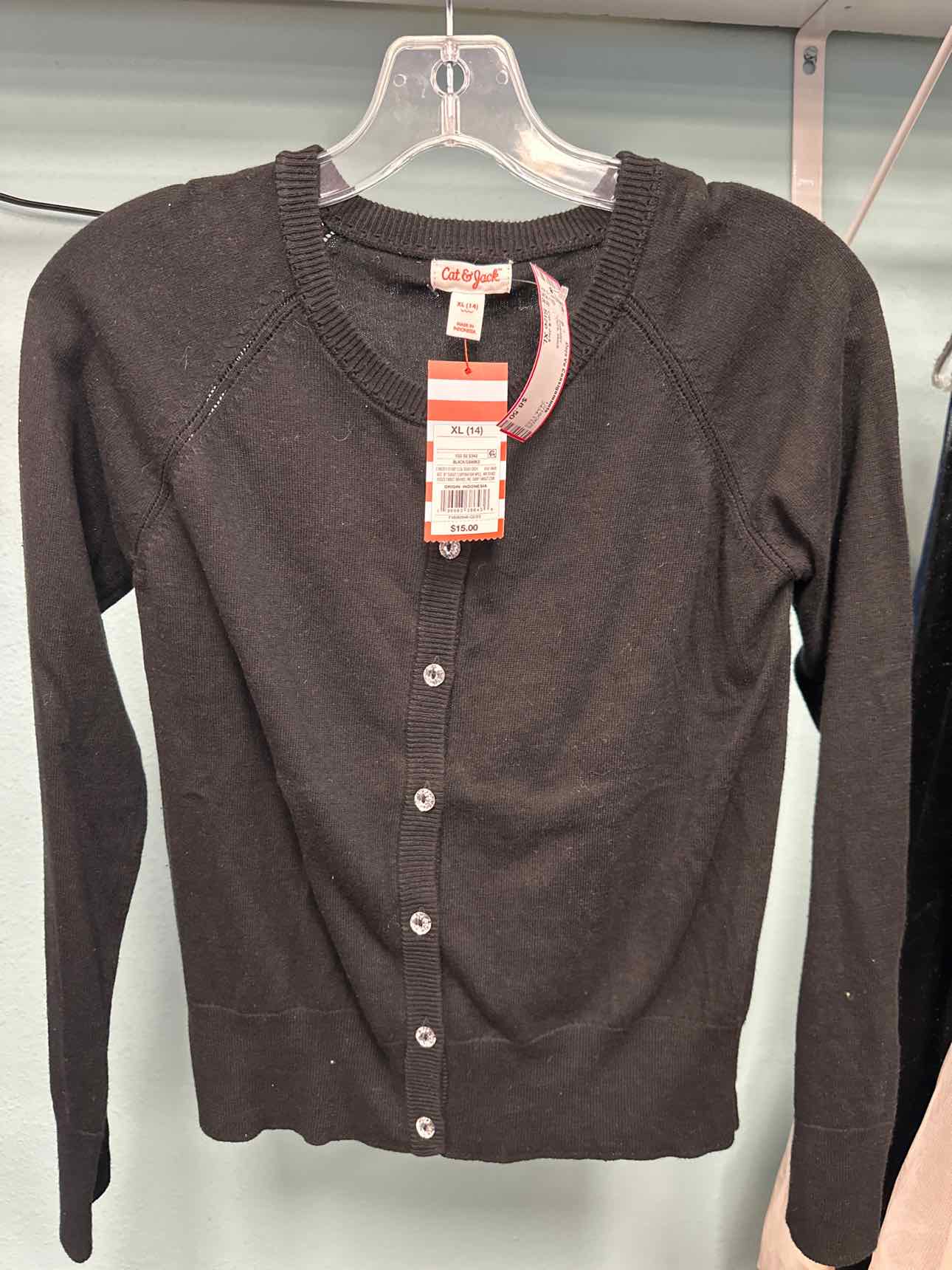 Girl's Size XL Cat & Jack Black Sweater