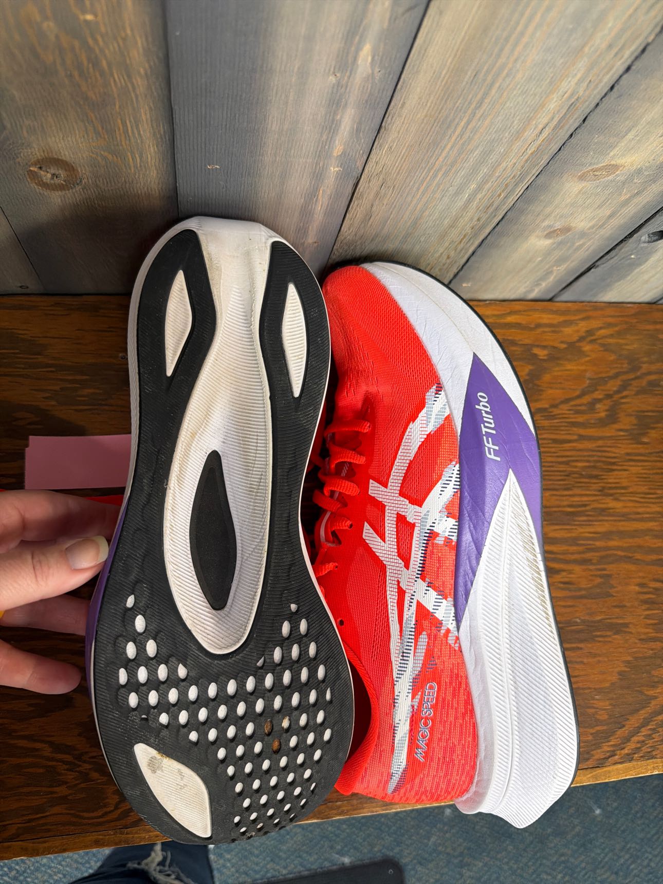 Men's Size 10 Asics Orange Tennis Shoes