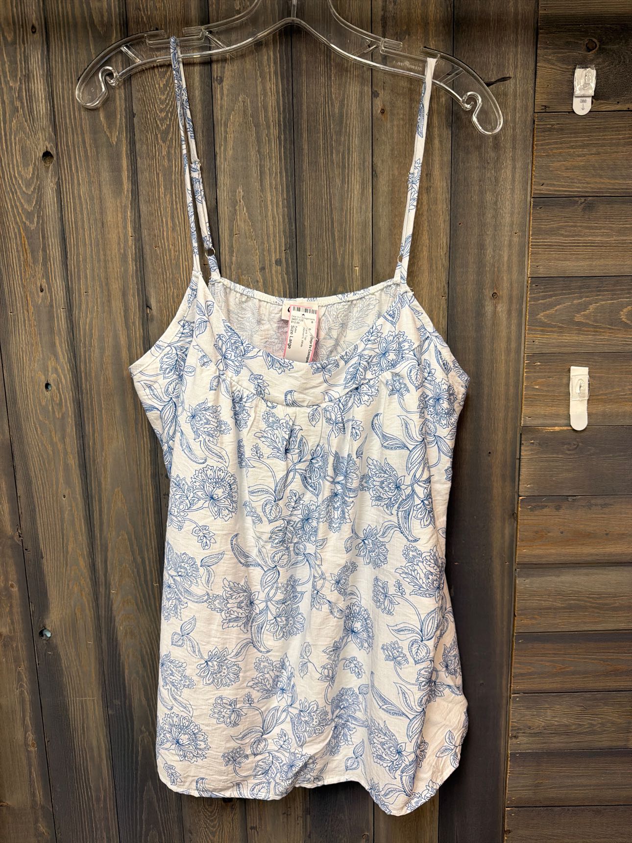 Women's Size Large Pulse White Tank Top