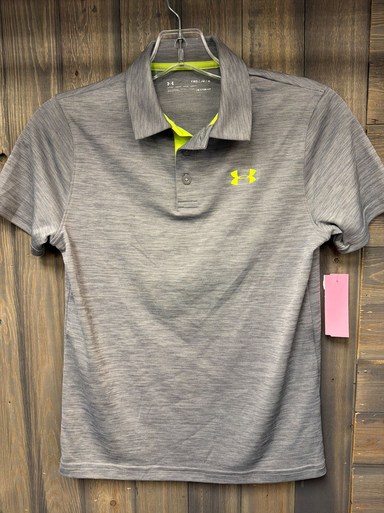 Boy's Size Medium Under Armour Gray Short Sleve