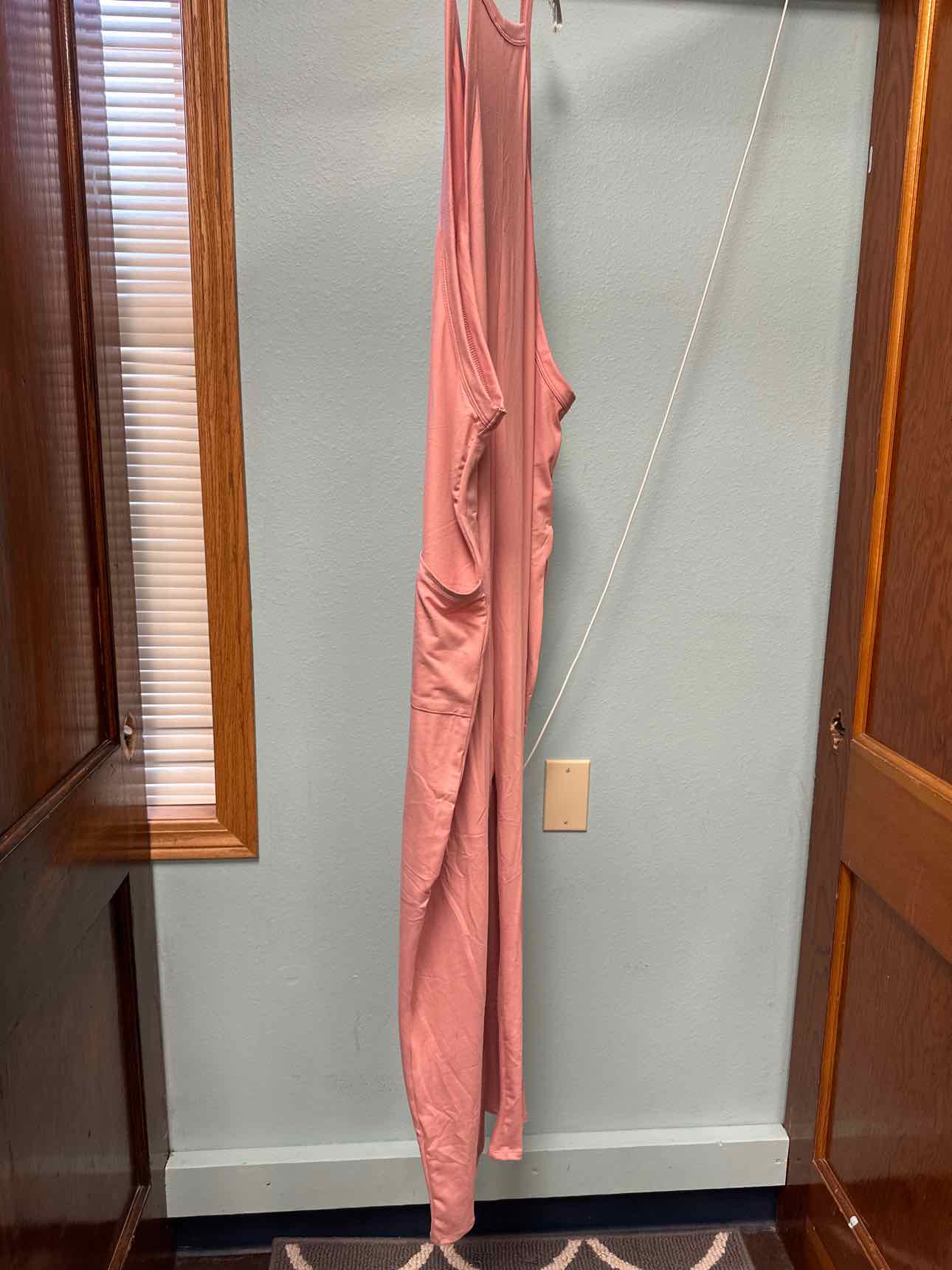 Women's Size S-XL Shop Basic Pink Jumpsuit