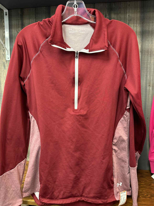Women's Size Large Under Armour Burgundy Workout Top