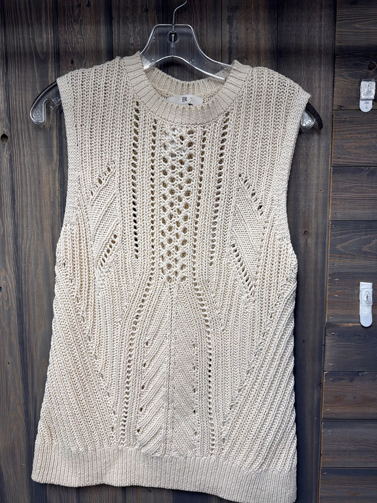 Women's Size Large Banana Republic Off White Vest