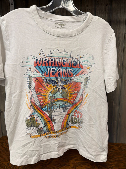 Women's Size Medium Wrangler White Top