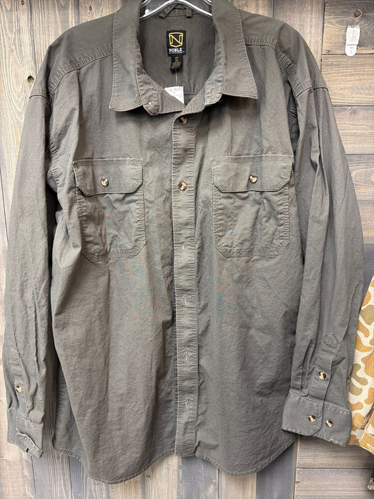 Men's Size 2X Noble Dark Gray Long Sleeve