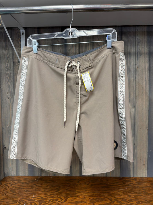 Men's Size 34 Quicksilver Brown Swim Trunks