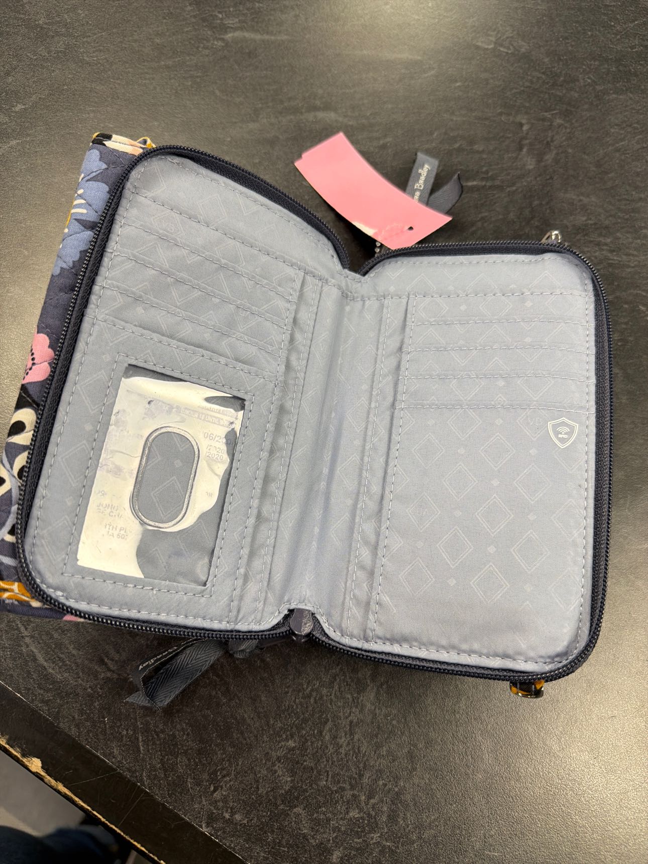 Women's Size X Vera Bradley Blue Wallet