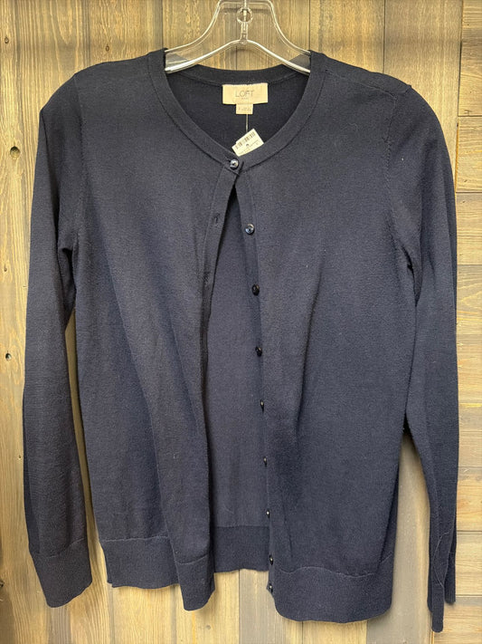 Women's Size Small Loft Navy Cardigan