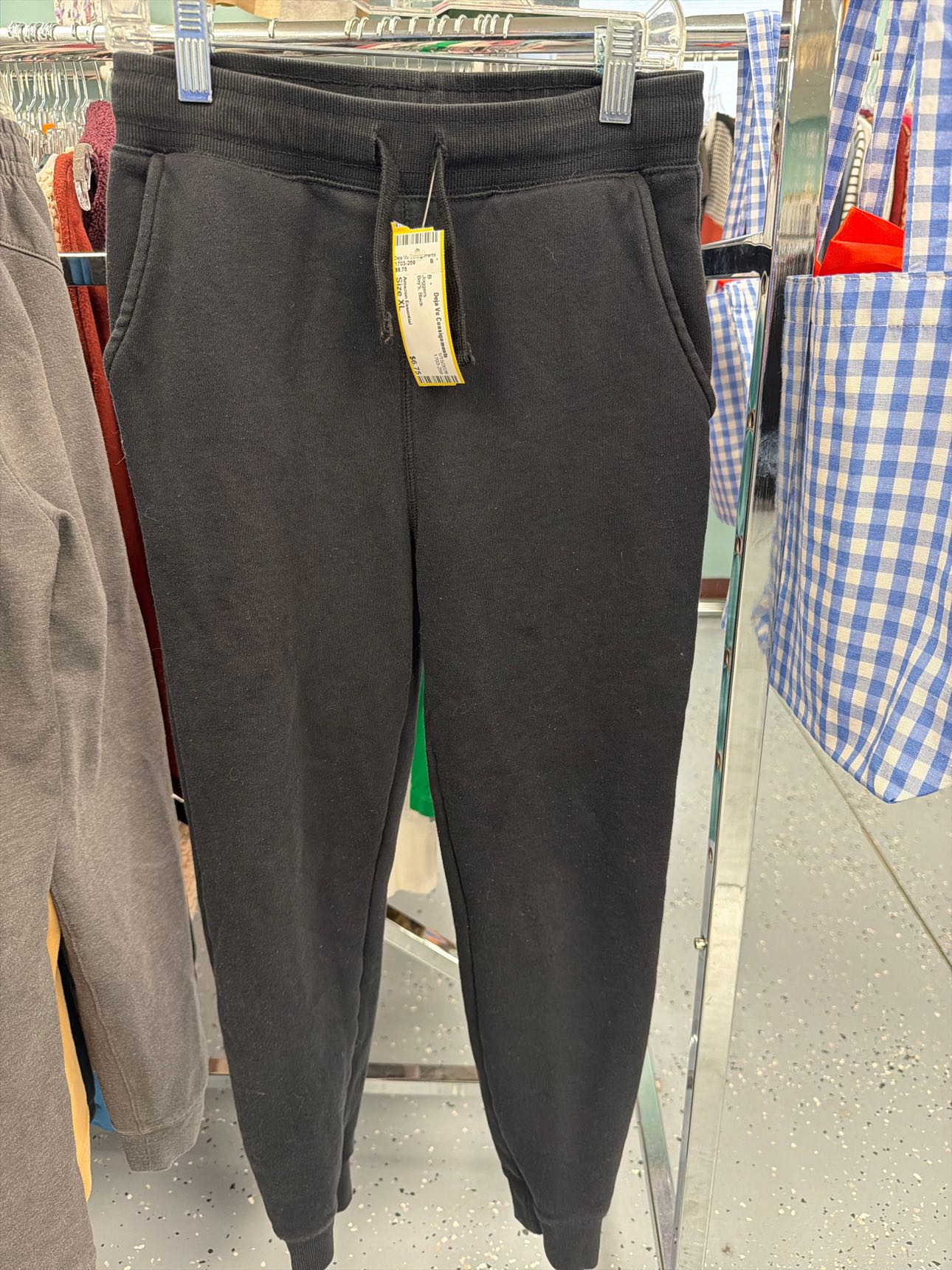 Boy's Size XL Amazon Essential Black Joggers