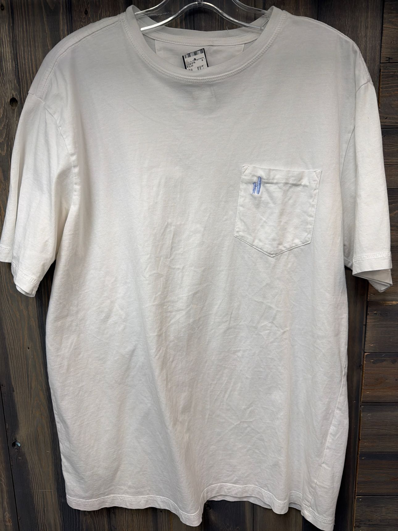 Men's Size Medium Johnnie-O White Short Sleeve