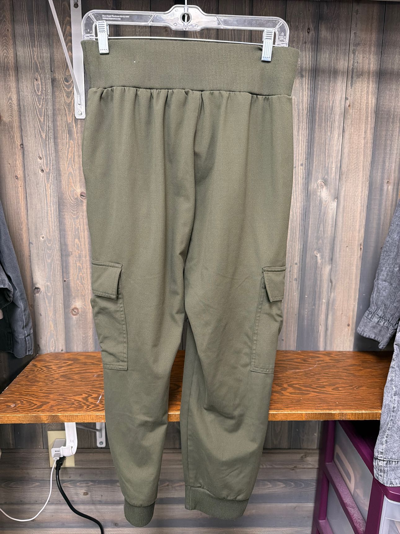 Women's Size Large Sincerely Jules Army Green Pants