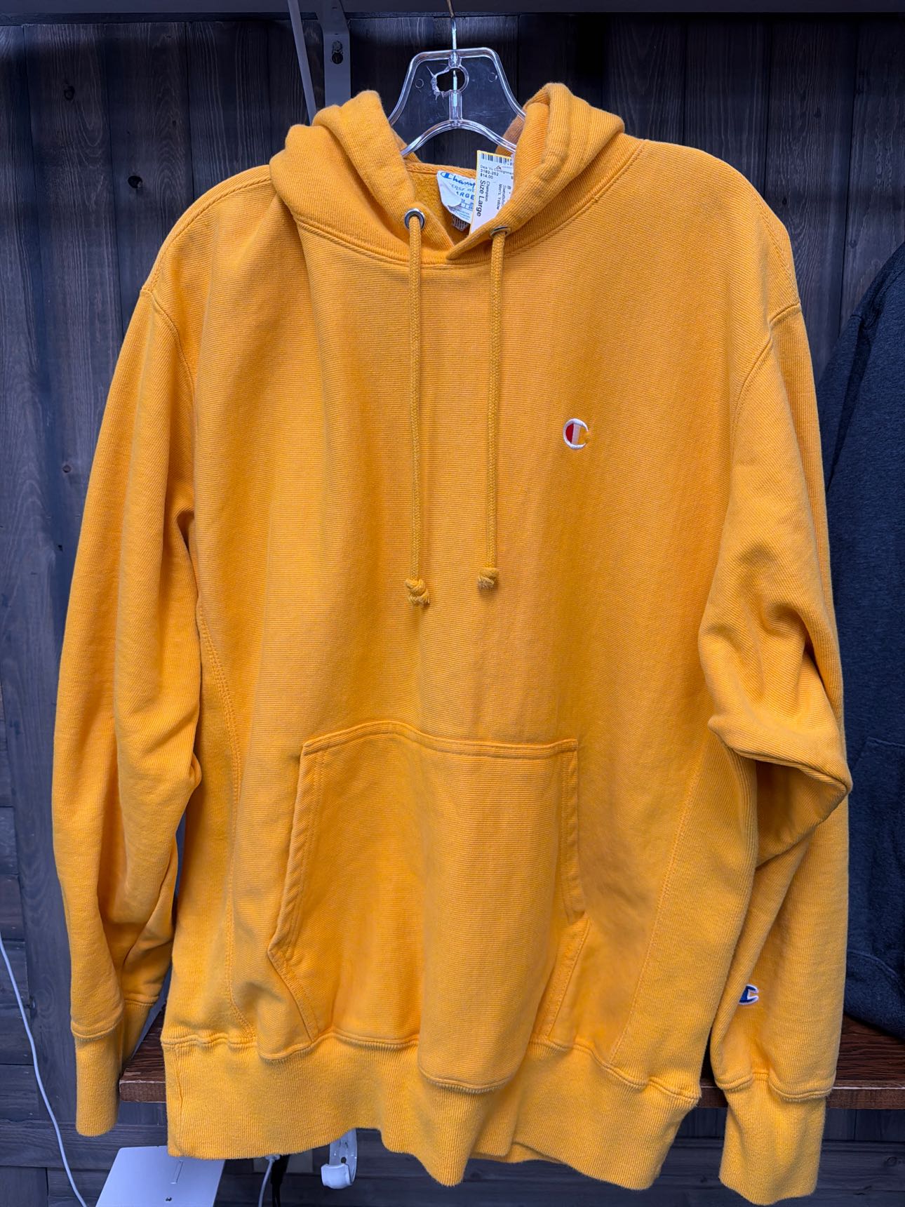 Men's Size Large Champion Yellow Sweatshirt