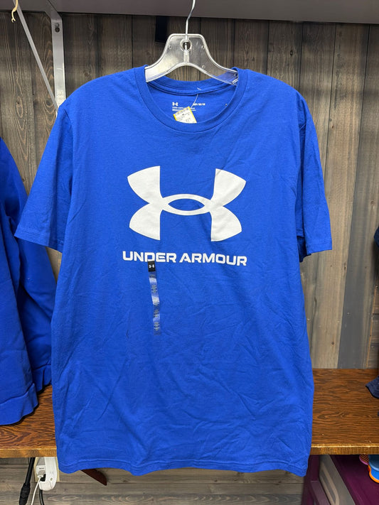 Men's Size Medium Under Armour Blue Short Sleeve