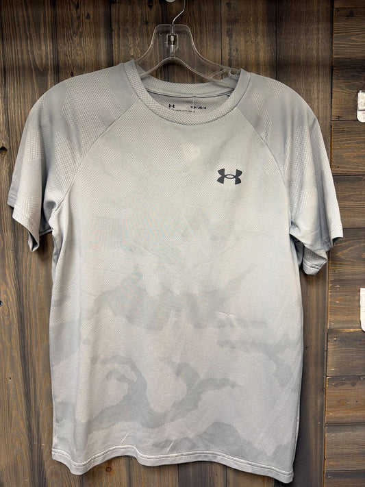 Boy's Size Large Under Armour Gray Short Sleve
