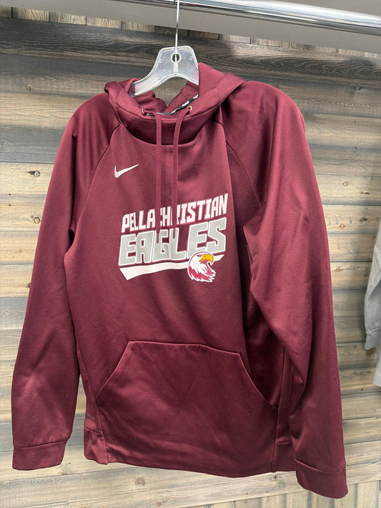 Men's Size Medium Pella Christian Maroon Sweatshirt