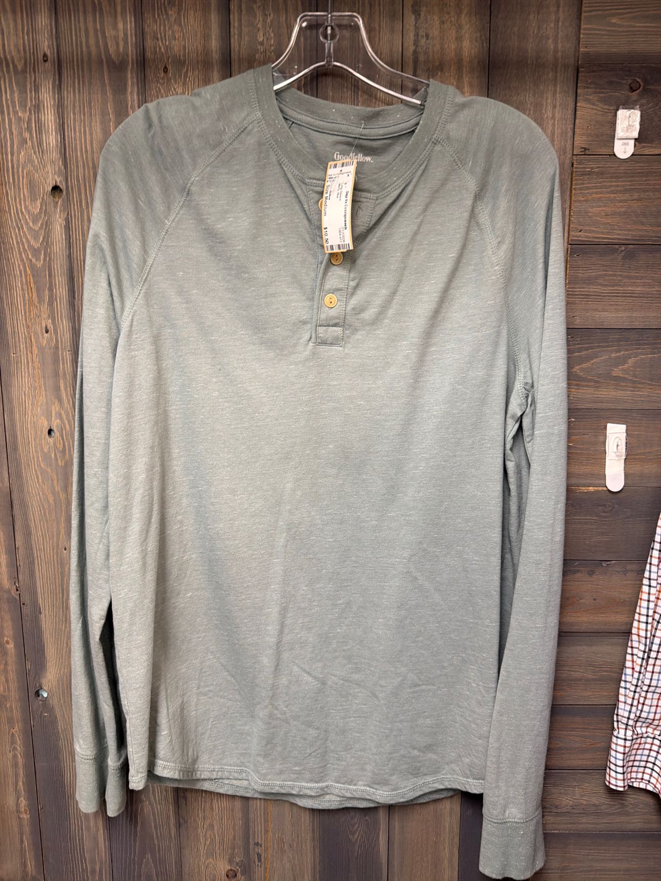 Men's Size Medium Goodfellow Blue Long Sleeve