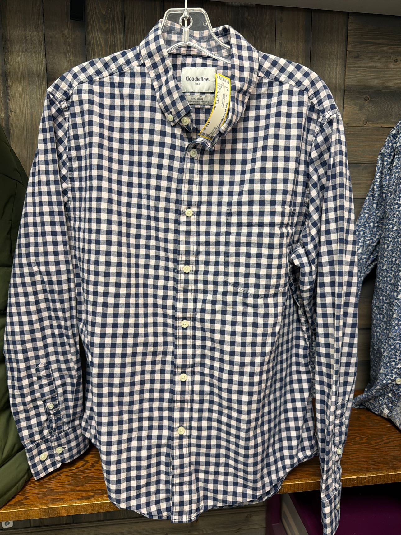 Men's Size Large Goodfellow Navy Long Sleeve