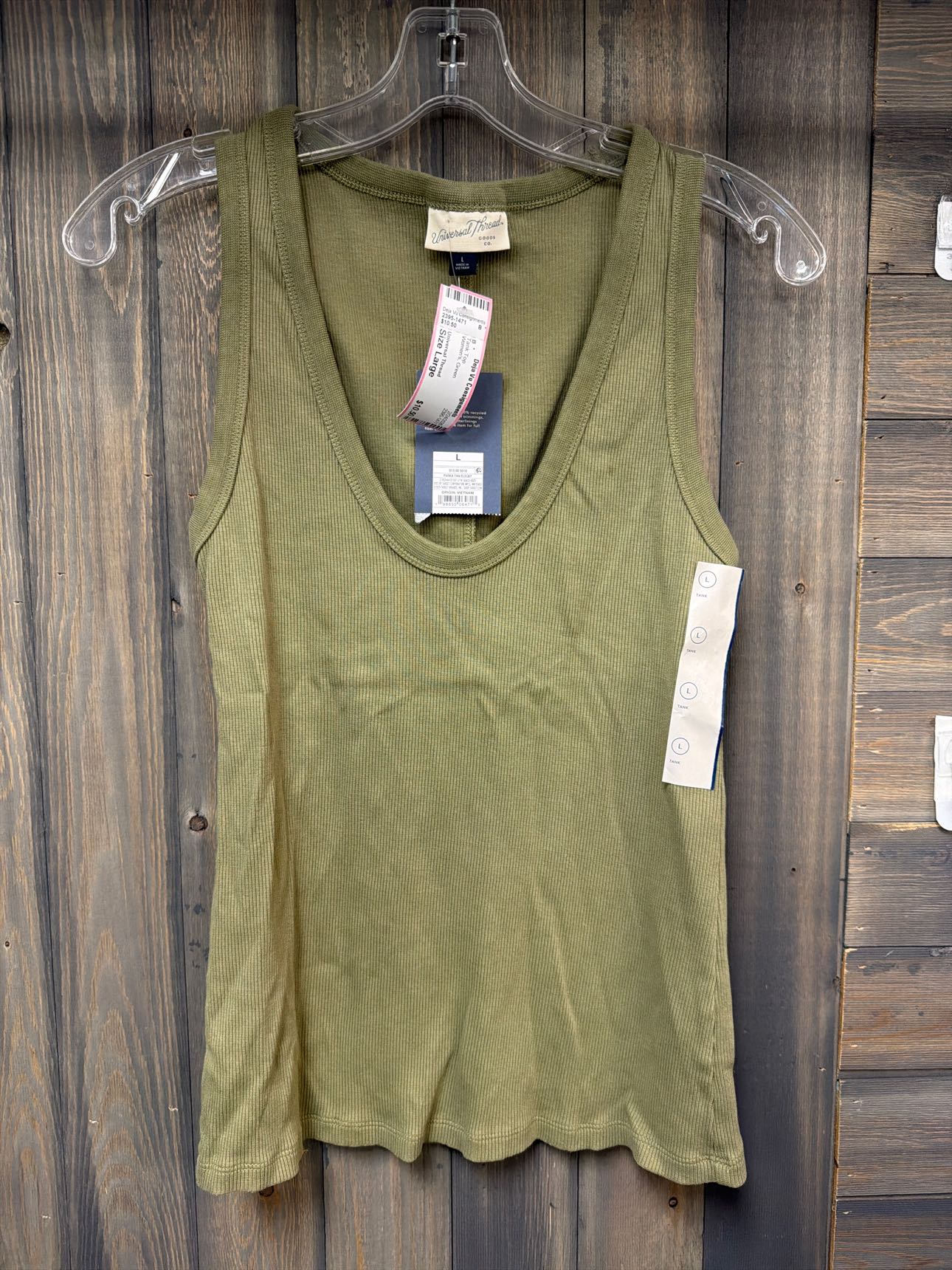 Women's Size Large Universal Thread Green Tank Top