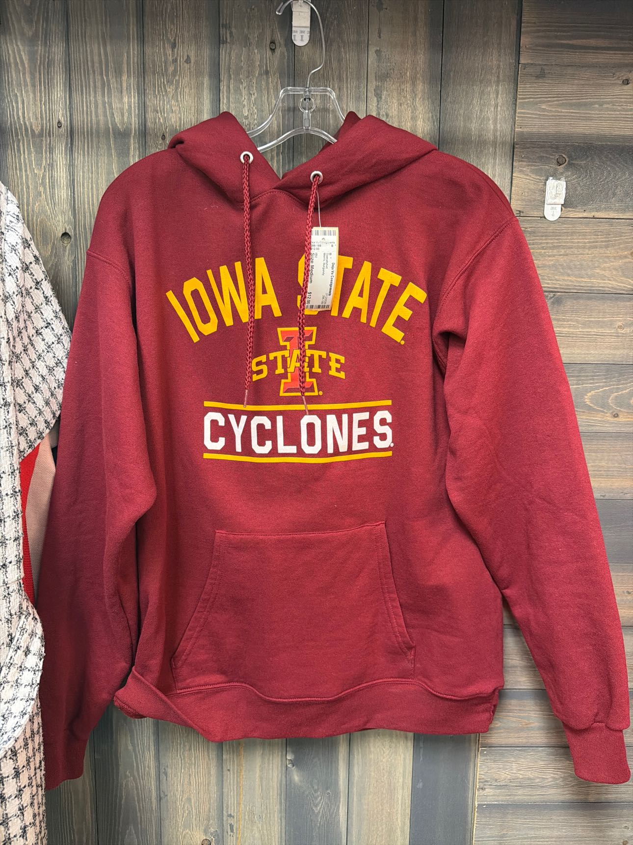 Men's Size Medium ISU Burgundy Sweatshirt