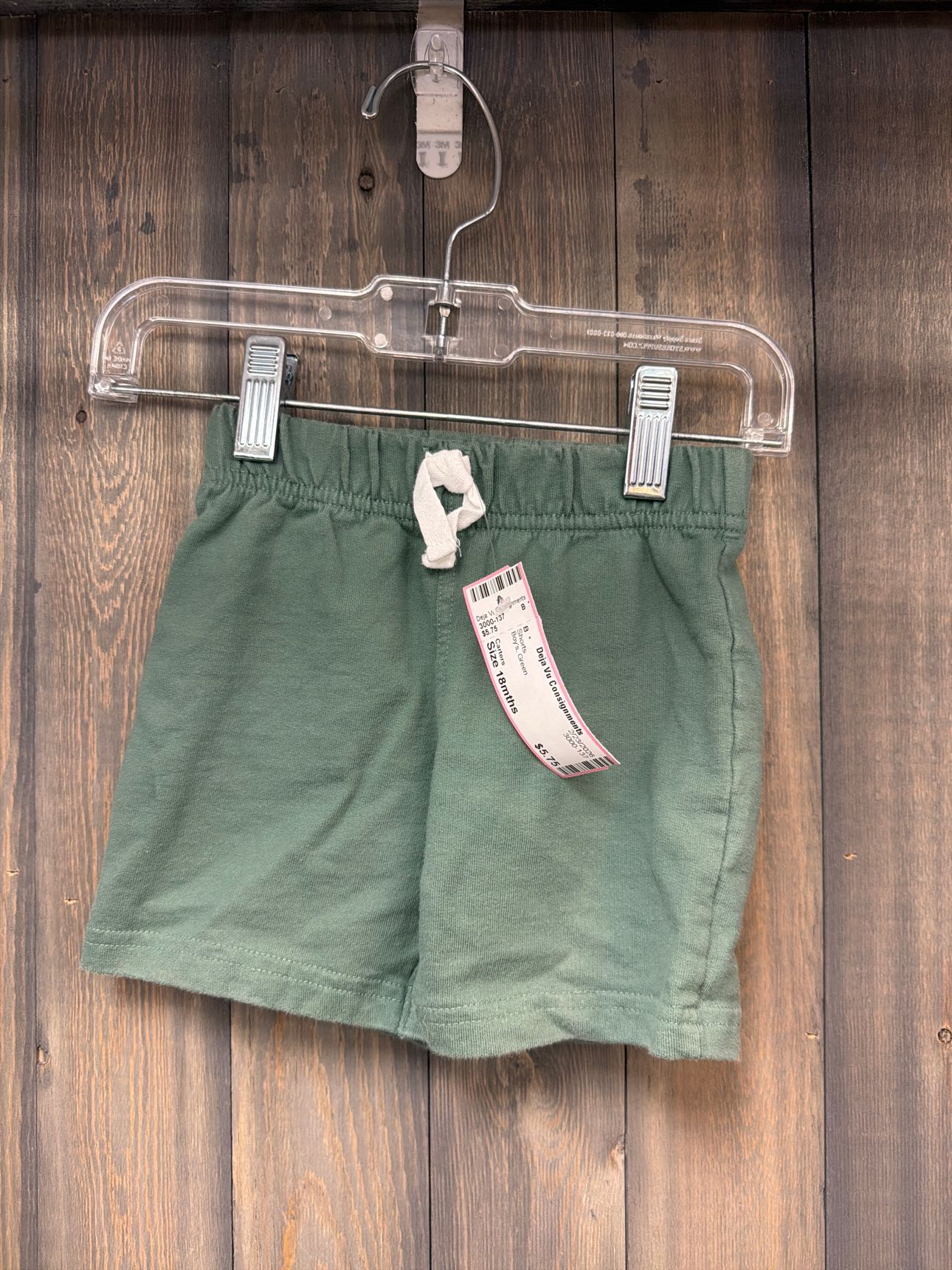 Boy's Size 18mths Carters Green Shorts
