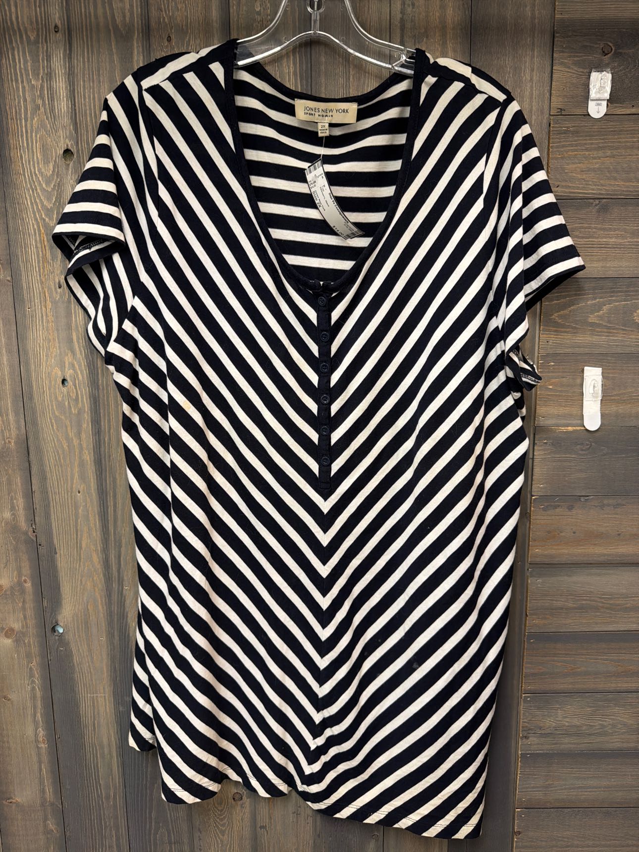 Women's Size 2X Jones New York Black Top