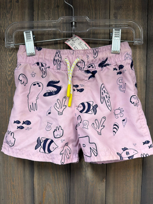 Boy's Size 18mths Cat & Jack Pink Swim Trunks