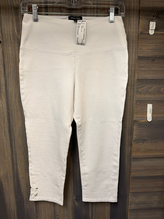 Women's Size Medium Athena White Capri