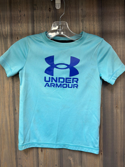 Boy's Size 4t Under Armour Blue Short Sleve