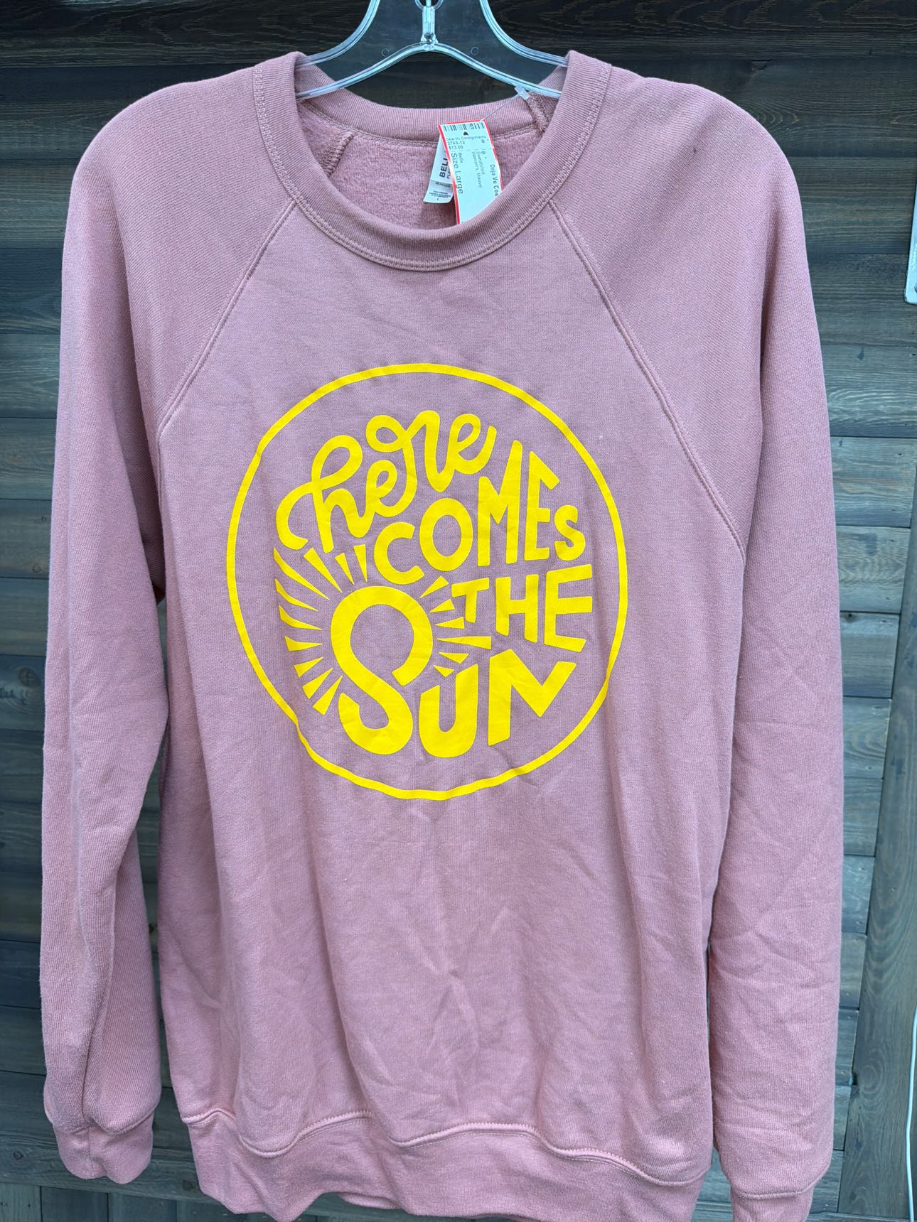 Women's Size Large Bella Mauve Sweatshirt