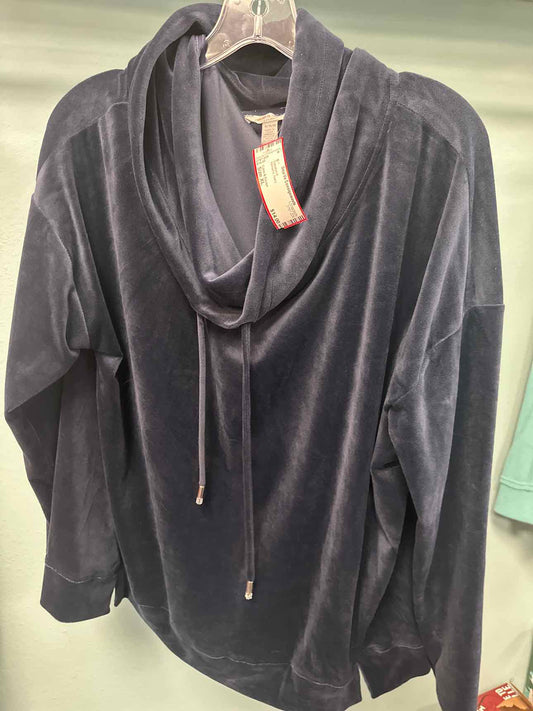 Women's Size XL Cable & Gauge Navy Sweatshirt