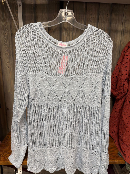 Women's Size M/L Pulse Blue Sweater