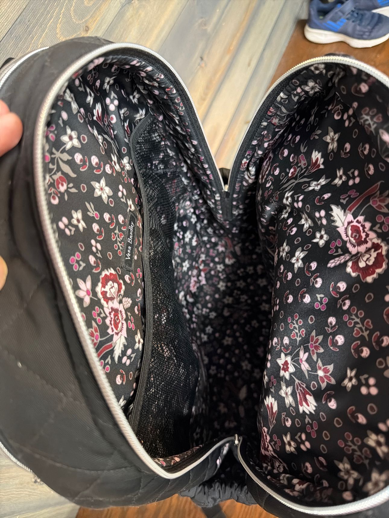 Women's Size X Vera Bradley Black Backpack