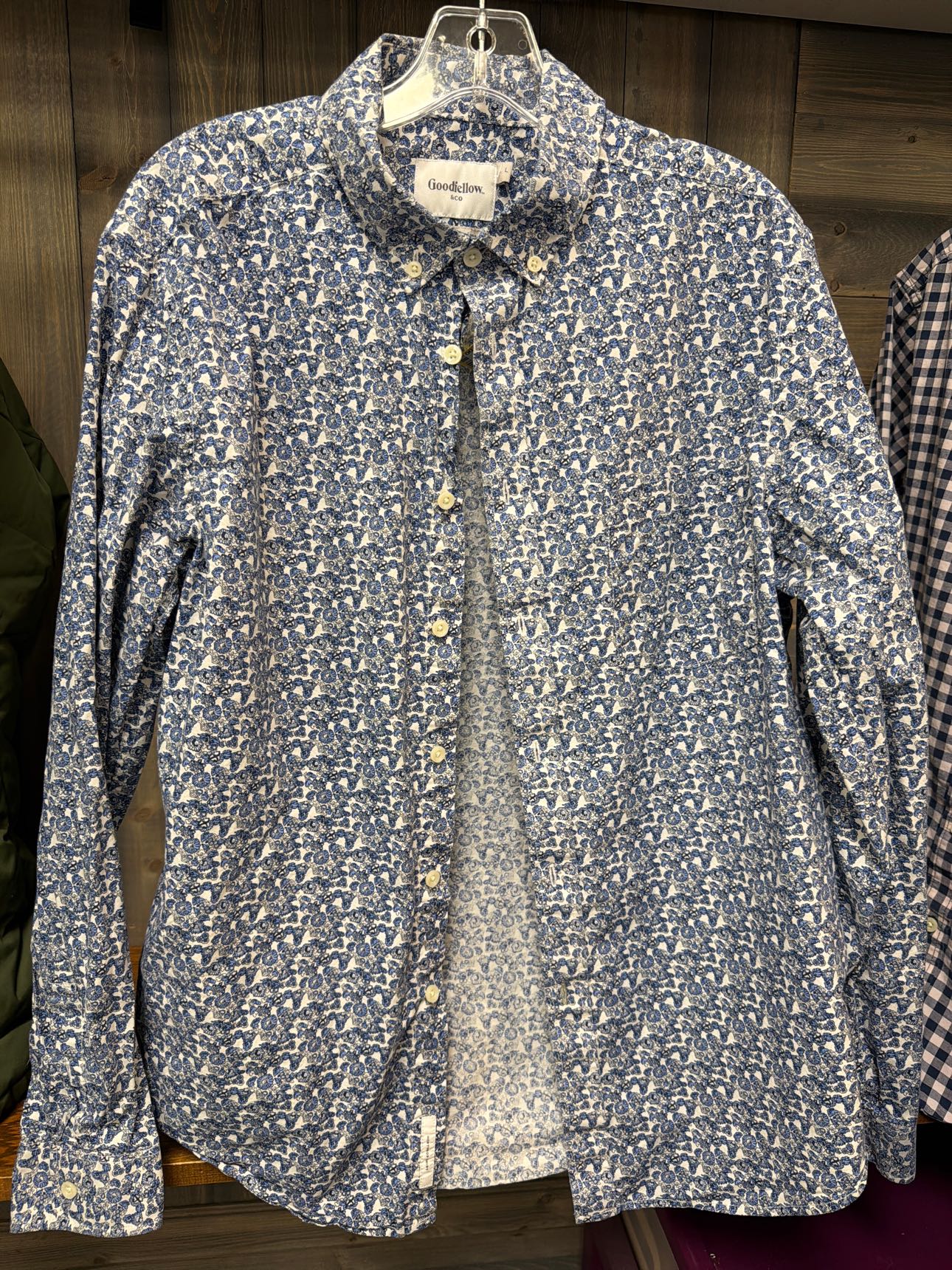 Men's Size Large Goodfellow Blue Long Sleeve