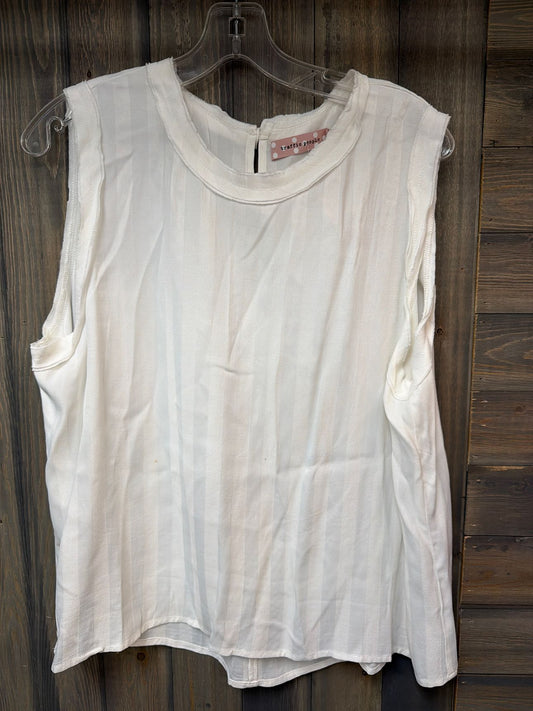 Women's Size Large Traffice People White Sleeveless